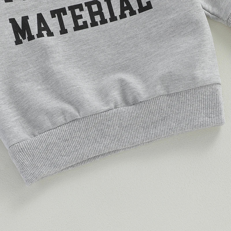 0-3Y 'Playdate Material' Casual Sweatshirt